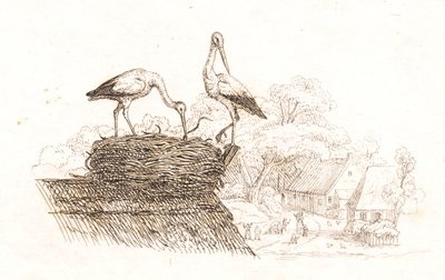 Ilustração para "Meia centena de fábulas para crianças" de Hey de Martinus Rørbye