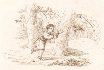 Ilustração para "Meia centena de fábulas para crianças" de Hey de Martinus Rørbye
