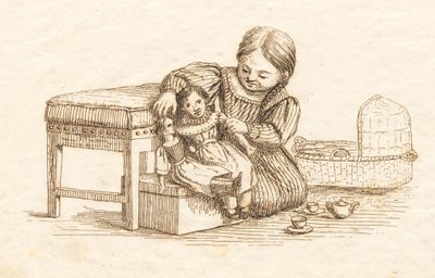 Ilustração para "Meia centena de fábulas para crianças" de Hey de Martinus Rørbye