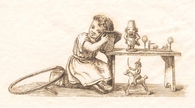 Ilustração para "Meia centena de fábulas para crianças" de Hey de Martinus Rørbye