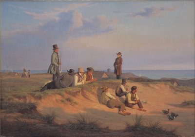 Homens de Skagen em uma noite de verão com bom tempo de Martinus Rørbye