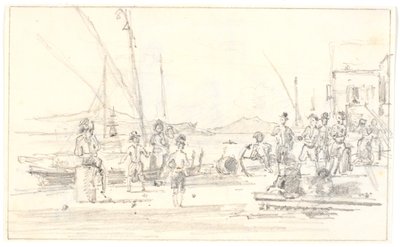 Parte do porto de Palermo de Martinus Rørbye