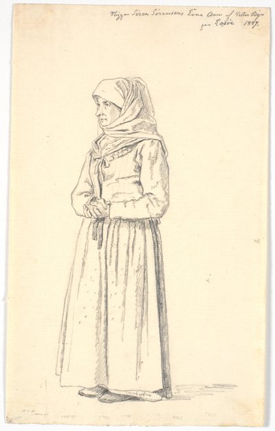 A esposa do capitão Anne Sørensen de Vesterby em Læsø de Martinus Rørbye