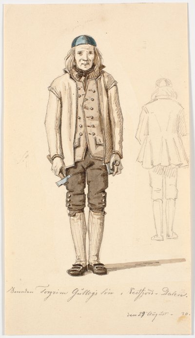 O filho do ferreiro Torgrim Gullog no vale de Vestfjord de Martinus Rørbye