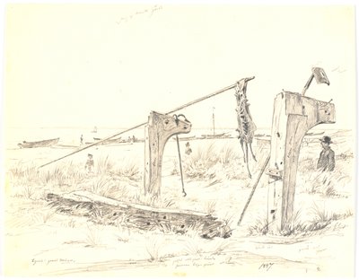 Lote de praia com ancoradouro, Skagen de Martinus Rørbye