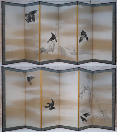 "Crows" (Corvos) de Maruyama Okyo de Maruyama Okyo
