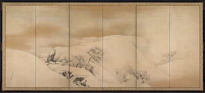Dia de inverno, 1784. de Maruyama Okyo