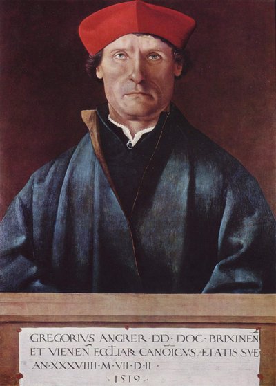 Retrato do cónego de Brixen Gregor Angrer de Marx Reichlich