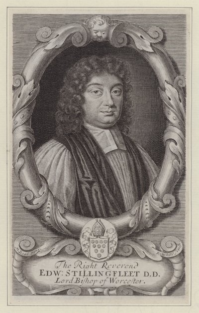 Edward Stillingfleet, Bispo de Worcester (gravura) de Mary (after) Beale