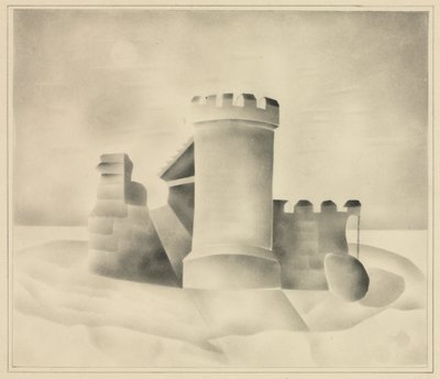 Ruínas ao luar, 1840. de Mary Altha Nims