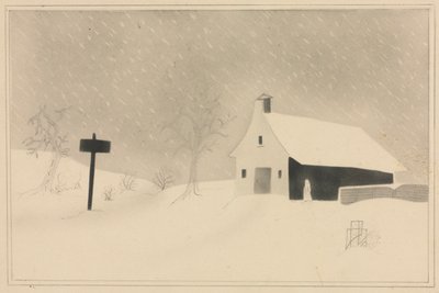 Tempestade de neve em Vermont de Mary Altha Nims