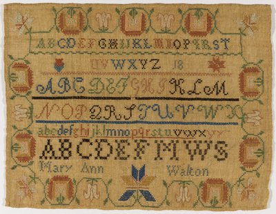 Sampler de Mary Ann Walton