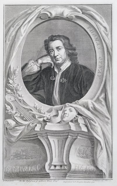 Thomas Otway, gravado por Jacobus Houbraken (1698-1780) Amsterdam, 1741 de Mary Beale