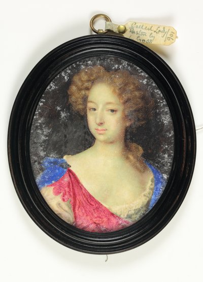 Uma Senhora chamada Lady Paston (aguarela em velino) de Mary Beale