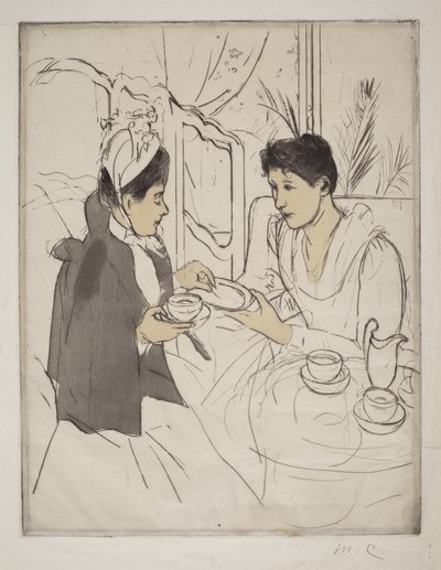 Chá da tarde de Mary Cassatt