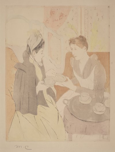 Chá da tarde de Mary Cassatt