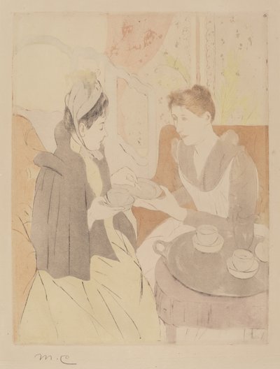 Afternoon Tea Party, 1890-1891. de Mary Cassatt