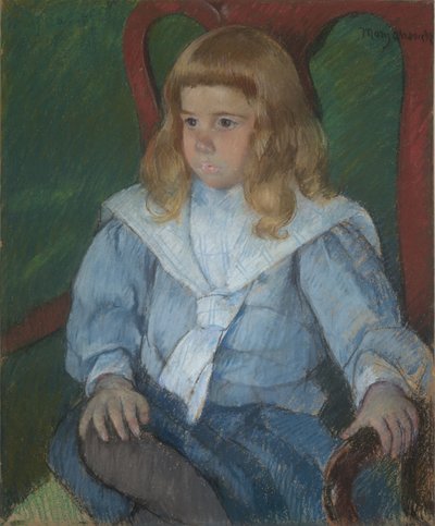 Rapaz com caracóis dourados de Mary Cassatt