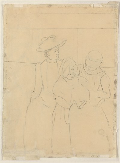 No Omnibus [verso], c. 1891. de Mary Cassatt