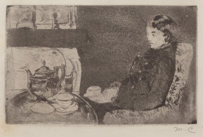 Lydia no chá da tarde, 1882. de Mary Cassatt