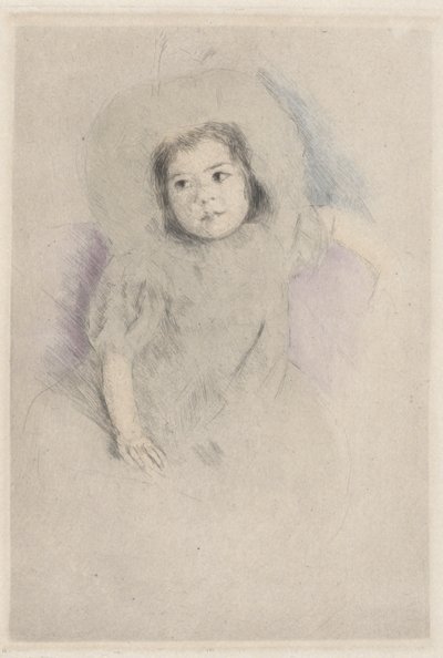 Margot vestindo um gorro (nº 1) de Mary Cassatt