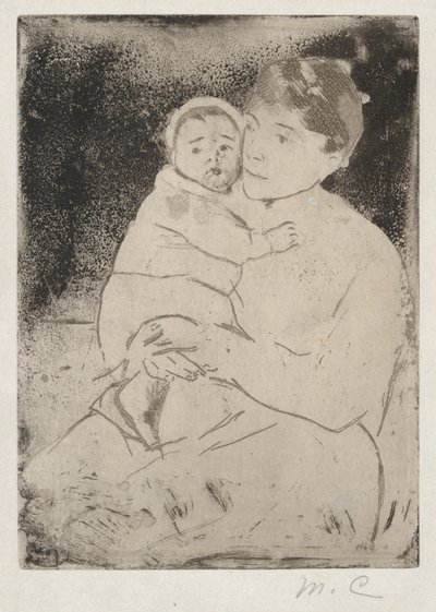 Conta de enfermeira e bebê (nº 1) de Mary Cassatt