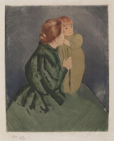 Camponesa mãe e filho de Mary Cassatt
