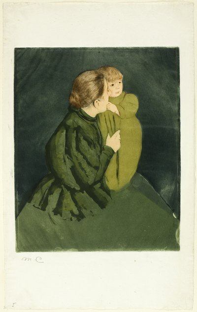 Camponesa mãe e filho de Mary Cassatt