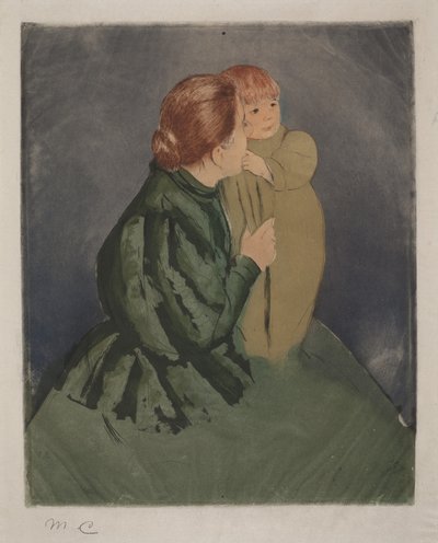 Mãe camponesa e criança de Mary Cassatt