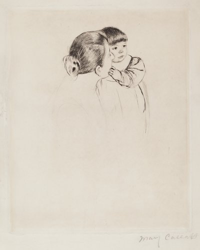 Mãe e Filha Camponesa, c. 1894. de Mary Cassatt