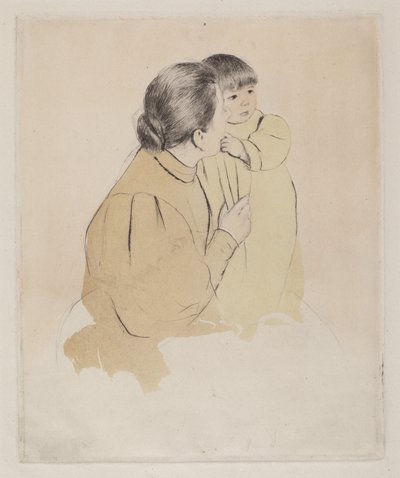 Mãe e Filha Camponesa, c. 1894. de Mary Cassatt
