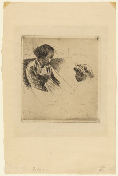 Susan e criança se encarando de Mary Cassatt