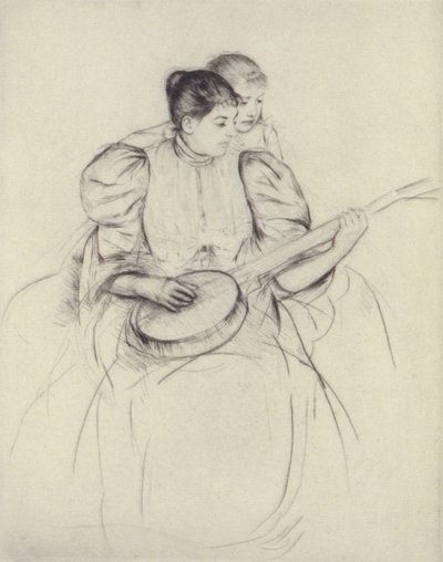 A lição de banjo de Mary Cassatt