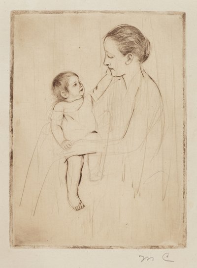 The Caress, c. 1891. de Mary Cassatt