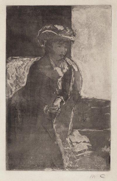 O Canto do Sofá No. 3, c. 1879. de Mary Cassatt