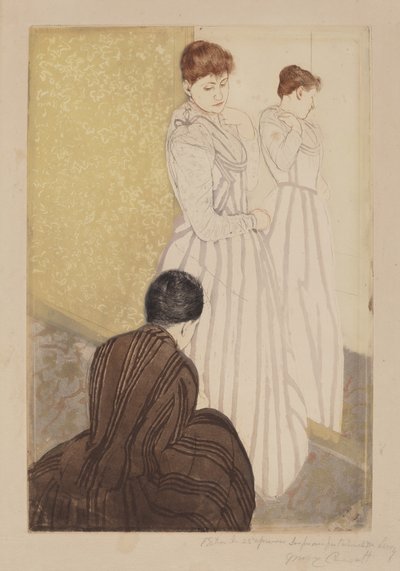 The Fitting, 1890-1891. de Mary Cassatt
