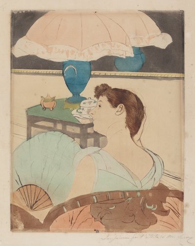 A Lâmpada, 1890-1891. de Mary Cassatt
