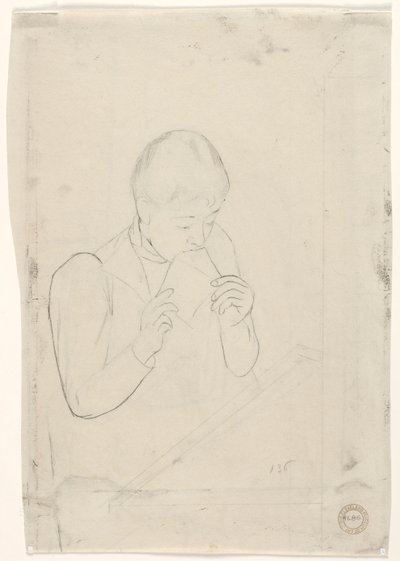 The Letter verso, 1890-1891. de Mary Cassatt