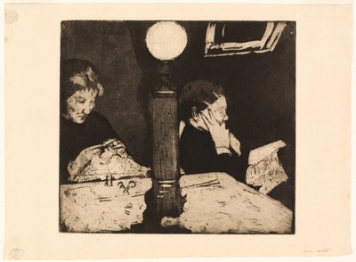 Sob a lâmpada de Mary Cassatt