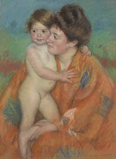 Mulher com bebê, c.1902 de Mary Cassatt