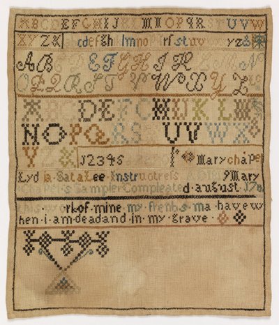 Sampler de Mary Chapel