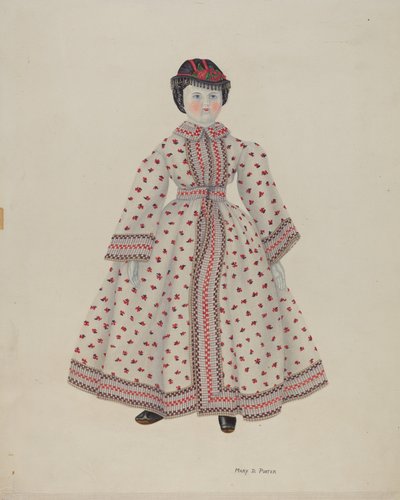 Boneca com cabeça chinesa de Mary D. Porter