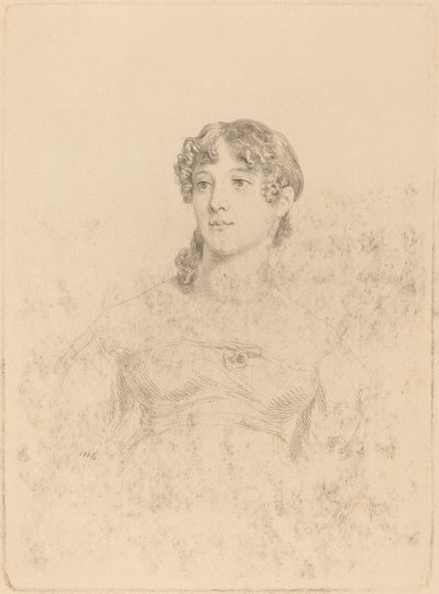 Lady Maria Hooker quando Miss Turner aos dezessete anos de Mary Dawson Turner, after Thomas Phillips