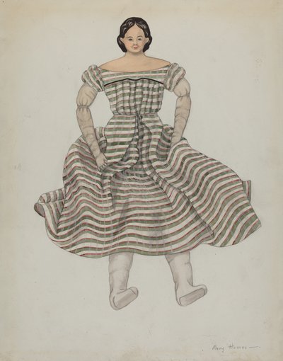 Boneca e Fantasia, c. 1937. de Mary E Humes