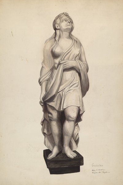 Galatea Figurehead, c. 1940. de Mary E Humes