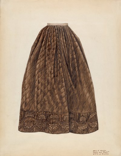 Petticoat, c. 1938. de Mary E Humes