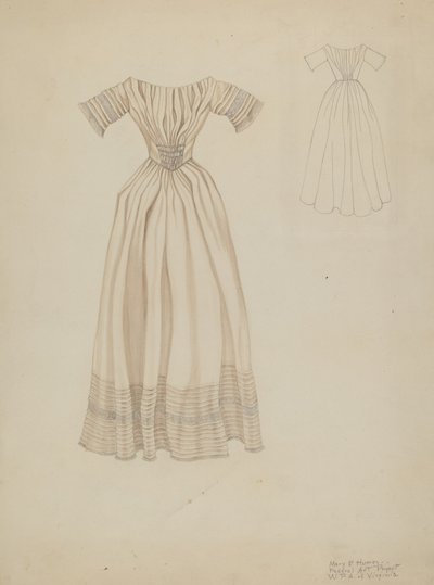 Vestido de noiva, c. 1937. de Mary E Humes