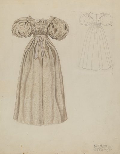 Vestido de noiva, c. 1937. de Mary E Humes