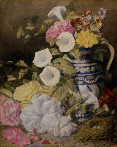Uma natureza morta com um vaso de flores de Mary Elizabeth Duffield