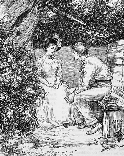 Um casal a cortejar de Mary Ellen Edwards